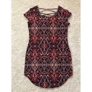 Stretchy Patterned Summer Dress